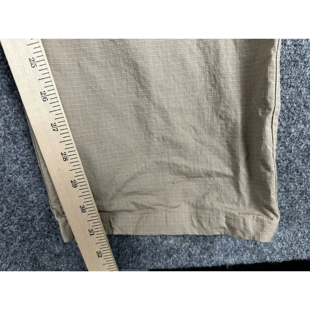 Nike Cargo Pants Mens 34 X 34 Beige Loose Fit Woven Ripstop Relaxed Baggy - Picture 3 of 10